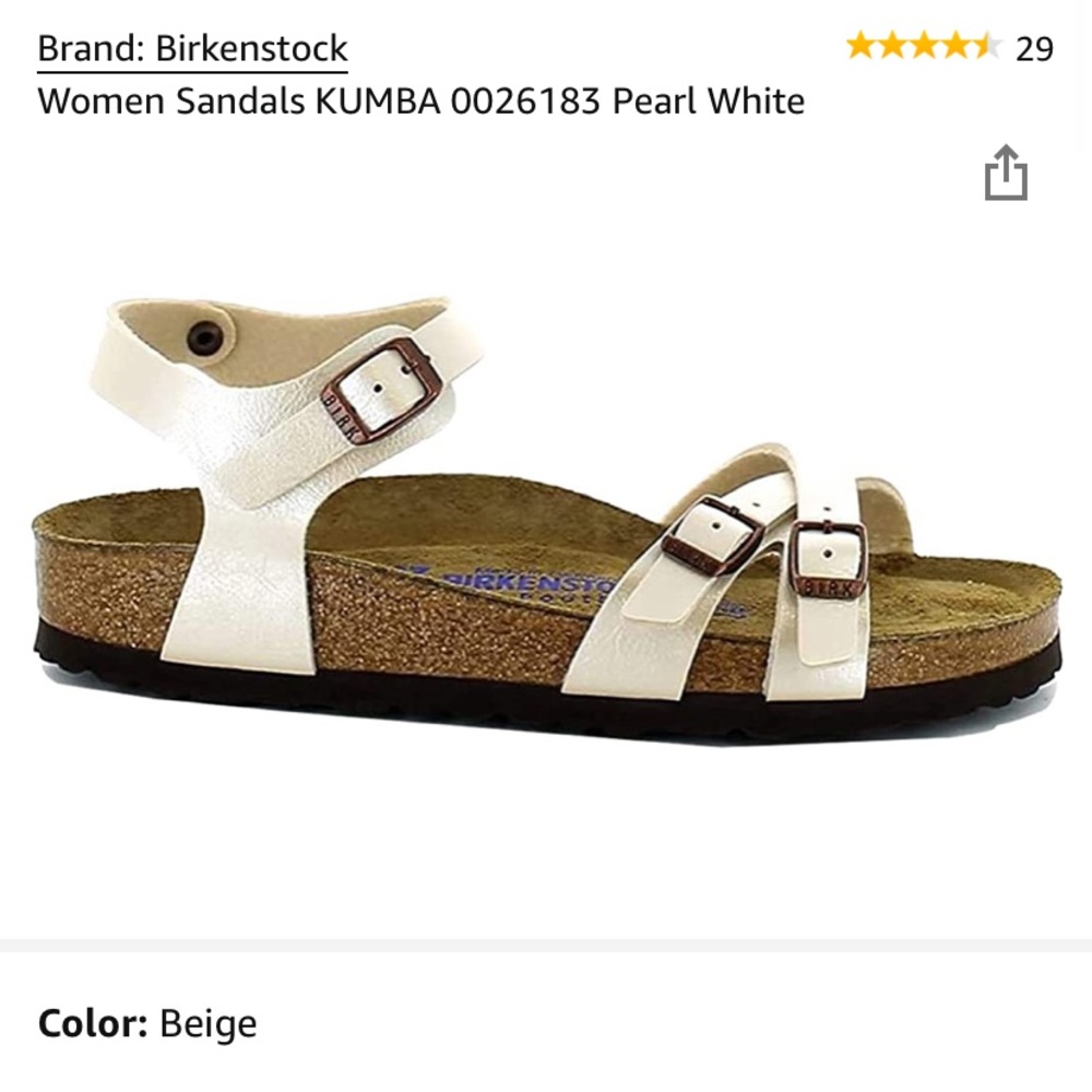 ISO BIRKENSTOCK KUMBA SANDALS WHITE!